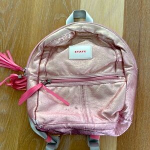State Kane mini backpack- metallic pink